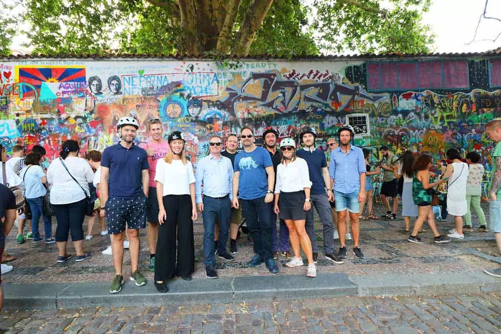 John lennon wall in Prague