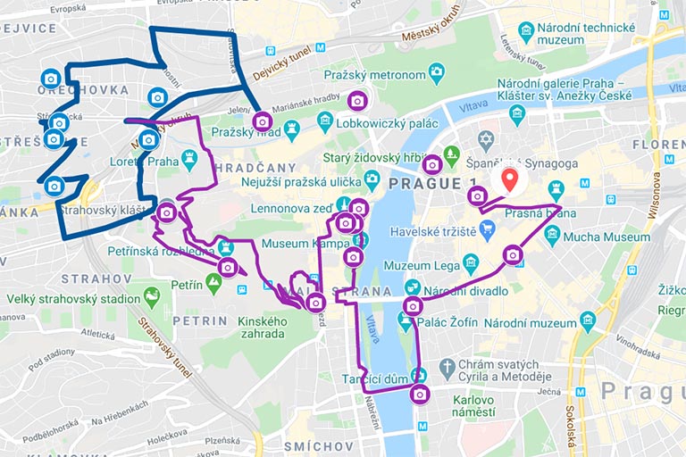 Combo segway scooter tour 240 map