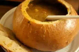 Goulash Served in Bread