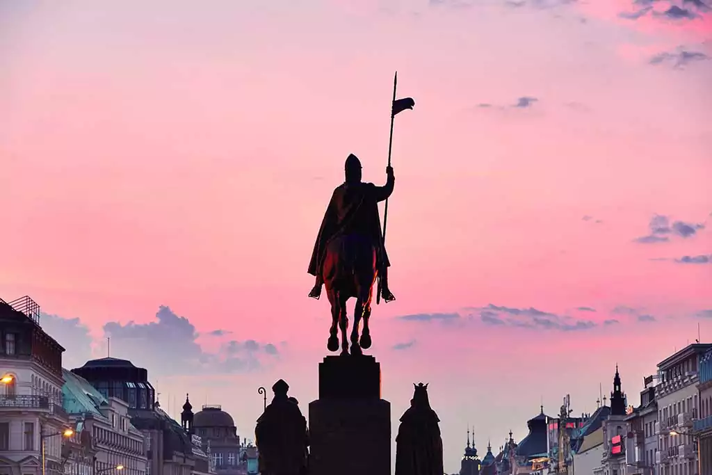 Wenceslas Square in Prague