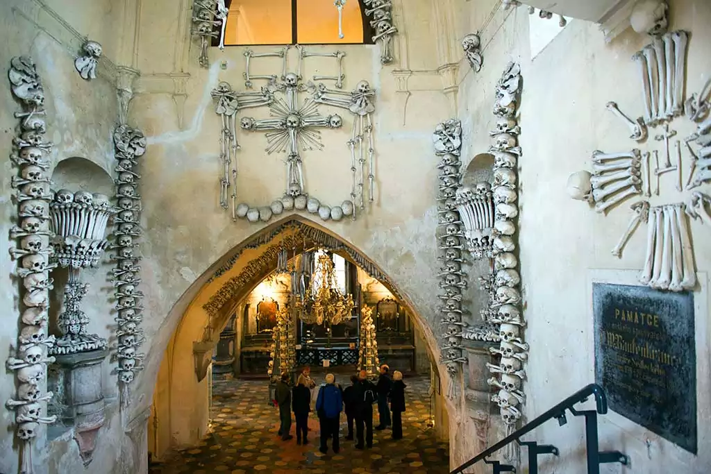 Sedlec Ossuary Entrance in Kutná Hora
